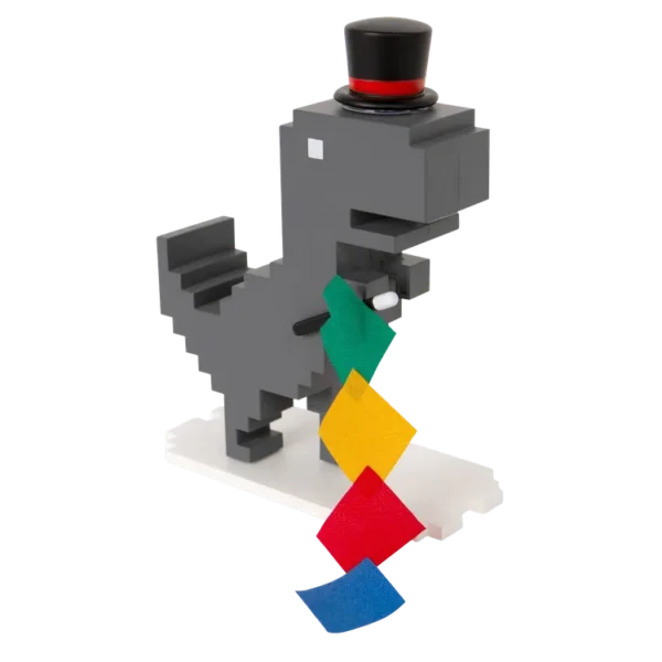 Dinosaurio Chrome negro